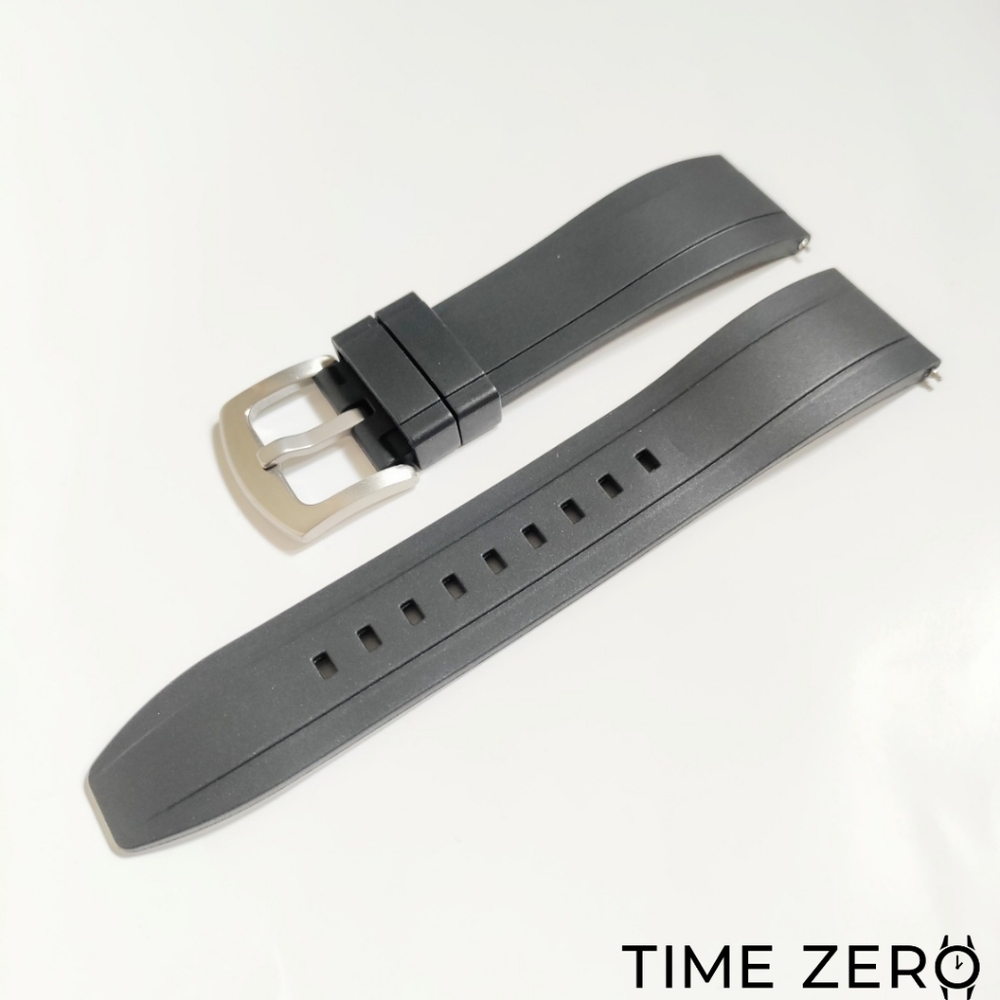 New Black FKM Rubber Diver Watch Strap (The Element Collection)